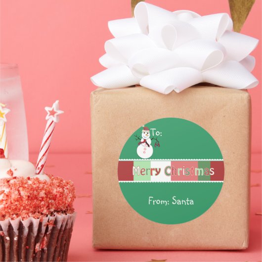 Sticker De Noël Montré Vert Mais Vous Choisissez L (Fête)