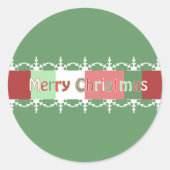 Sticker de Noël montré VERT mais vous choisissez l (Devant)