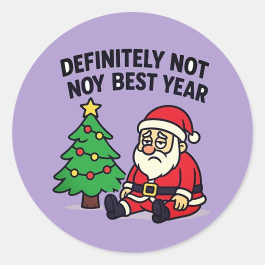 Sticker de Noël père Noël (Devant)