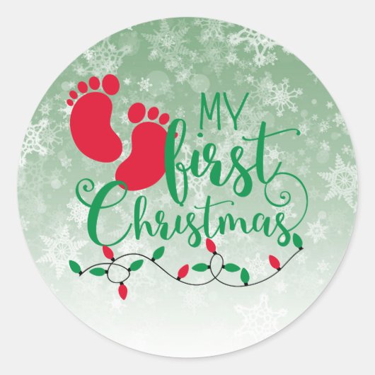 Sticker de Noël pour bébé (Devant)