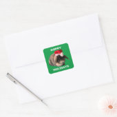 Sticker de Noël pour lapin Holland Lop (Enveloppe)
