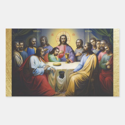 Sticker de Noël pour le Dernier dîner Jésus Christ (Devant)