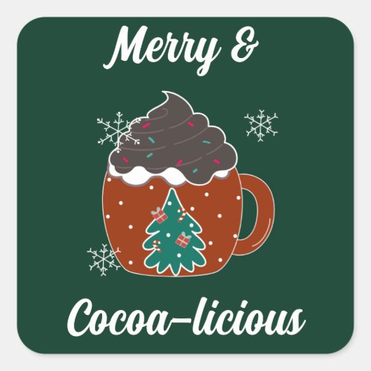 sticker de noël pour le merisier et le cacao (Devant)