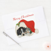 Sticker de Noël pour marionnette et chaton (Enveloppe)