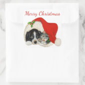 Sticker de Noël pour marionnette et chaton (Sac)