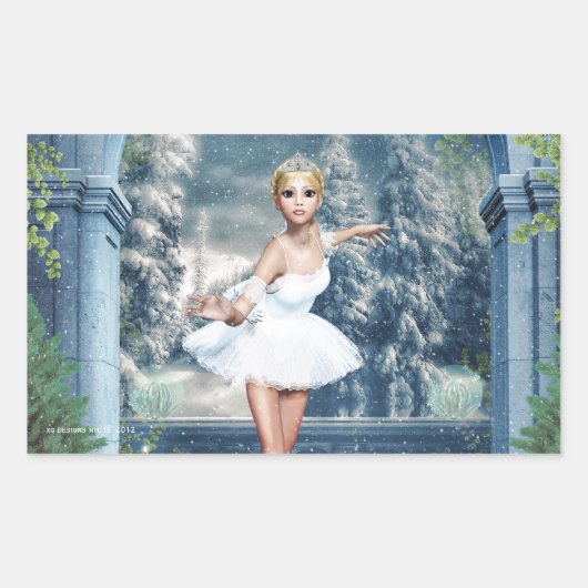 Sticker de Noël Princess Ballerina (Devant)