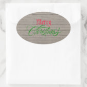 Sticker de Noël rustique Pays Bois (Sac)