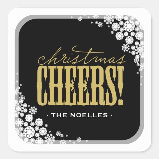 Sticker de Noël Snowflakes (Devant)