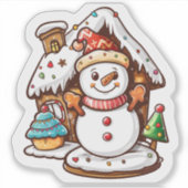 Sticker de Noël : Snowman & Gingerbread (Devant)