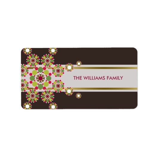 Sticker de Noël Star Festin (Devant)