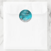 Sticker de Noël Turquoise Crystal Snowflake (Sac)