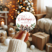 Sticker de Noël Typographie personnalisée