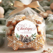 Sticker de Noël Typographie personnalisée