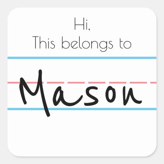 Sticker de nom (Devant)