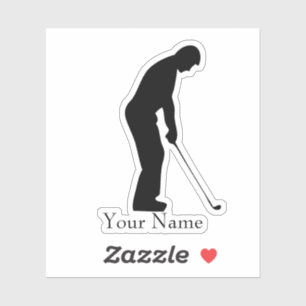 Sticker de nom de golfer