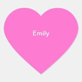 Sticker de nom Emily Kids Personnalisé rose blanc