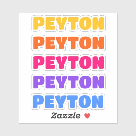 Sticker de nom esthétique, Stickers Preppy (Feuille)