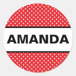 Sticker de nom personnalisé inspiré de la souris M