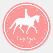 Sticker de nom personnalisé pour le cheval et la f (Devant)