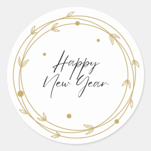 Sticker de nouvelle année (Devant)