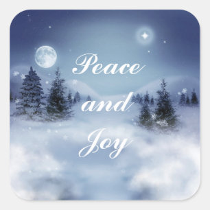 Sticker de nuit d'hiver