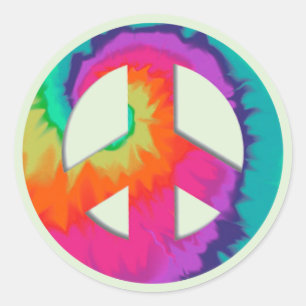 Sticker de paix psychédélique