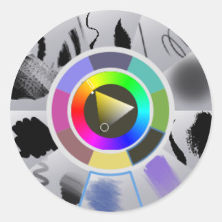 Sticker de palette en clic droit Krita