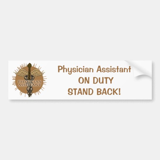 Sticker de pare-chocs adjoint du médecin (Devant)