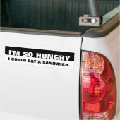 Sticker de pare-chocs affamé (Sur camion)
