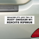 Sticker de pare-chocs amusant (En voiture)