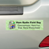 Sticker de pare-chocs amusant de jour de la radio (En voiture)