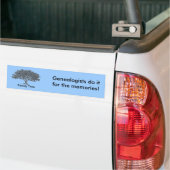 Sticker de pare-chocs - arbre de famille (Sur camion)