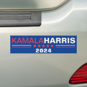 Sticker de pare-chocs bleu de campagne Kamala Harr (En voiture)