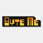 Sticker de pare-chocs Byte Me (Devant)