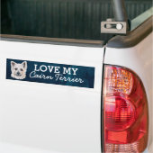 Sticker de pare-chocs Cairn Terrier (Sur camion)