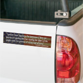 Sticker de pare-chocs - Citation du père fondateur (Sur camion)