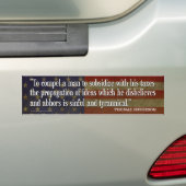 Sticker de pare-chocs - Citation du père fondateur (En voiture)