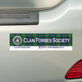 Sticker de pare-chocs Clan Forbes Society (En voiture)