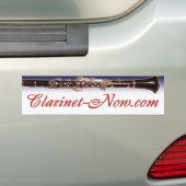 Sticker de pare-chocs Clarinet-Now.com (En voiture)