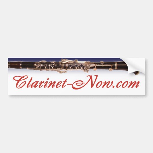 Sticker de pare-chocs Clarinet-Now.com (Devant)