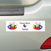 Sticker de pare-chocs d'abeille du Texas (En voiture)