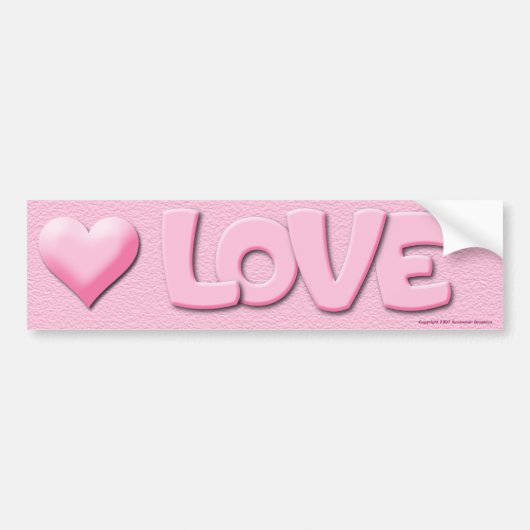 Sticker de pare-chocs d'amour (Devant)