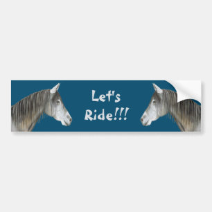 Sticker de pare-chocs de cheval