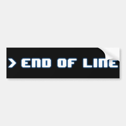 Sticker de pare-chocs de fin de ligne (Devant)