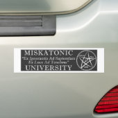 Sticker de pare-chocs de l'université Miskatonic (En voiture)