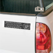 Sticker de pare-chocs de l'université Miskatonic (Sur camion)