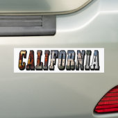 Sticker de pare-chocs de texte de Californie (En voiture)