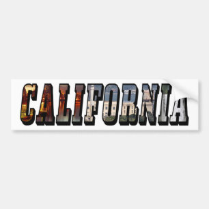 Sticker de pare-chocs de texte de Californie