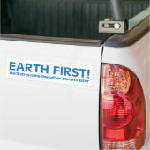 Sticker de pare-chocs Earth First (Sur camion)