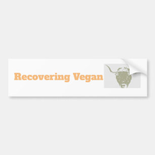 Sticker de pare-chocs Ex vegan amusant